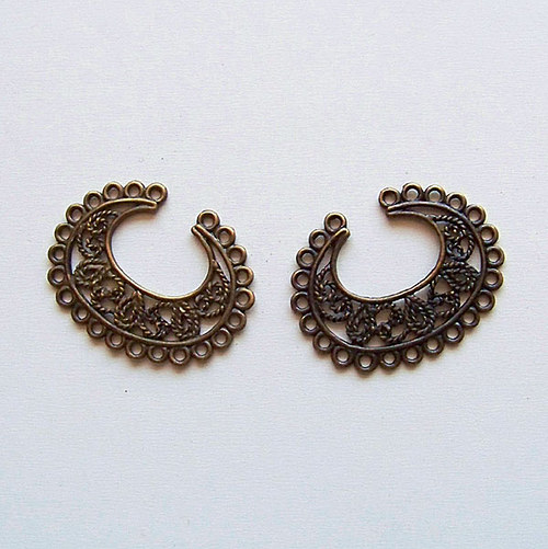 Konektor (ramínko)/ bronz/ 37x29mm/ 1ks — foto 2