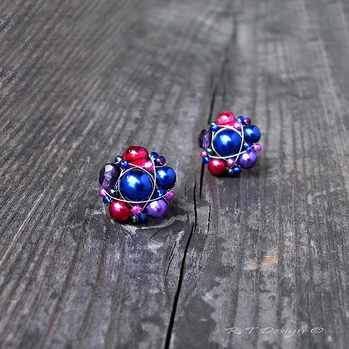 Náušničky Blueberries & Cranberries II... — foto 2