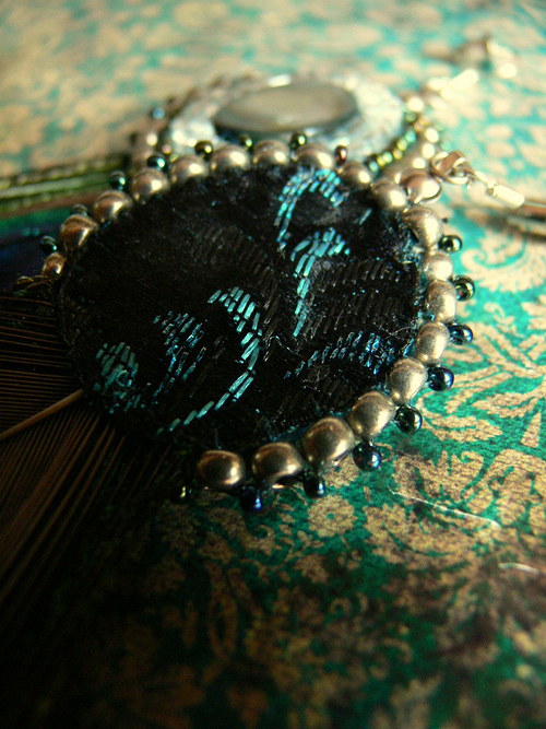Boucles d'oreille de paon — foto 5