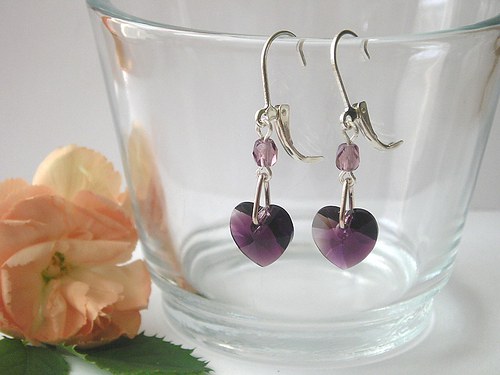 Swarovski náušnice Amethyst Blend — foto 2