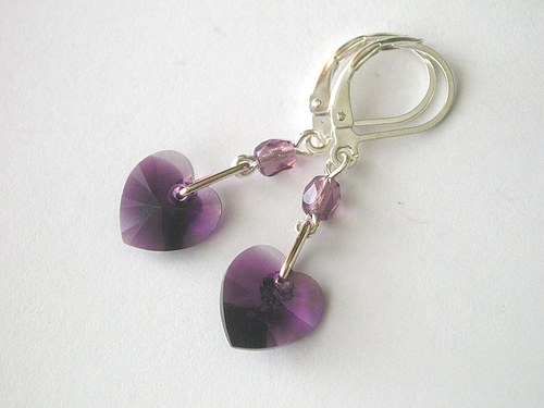 Swarovski náušnice Amethyst Blend — foto 3