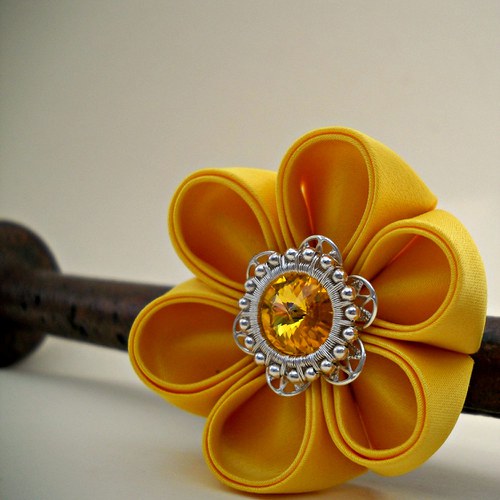 Kanzashi spona/brož Sun — foto 2