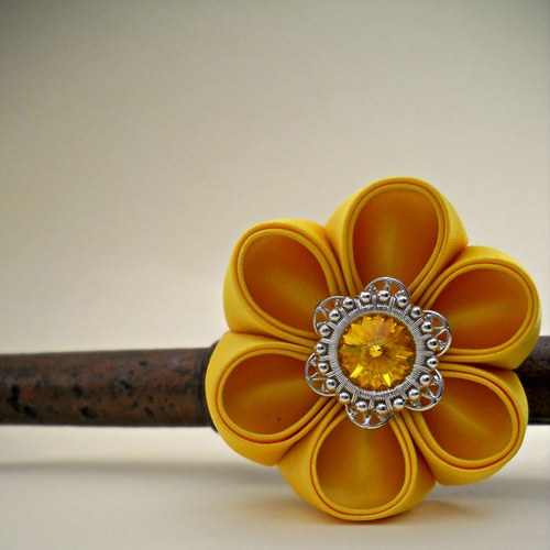 Kanzashi spona/brož Sun — foto 4