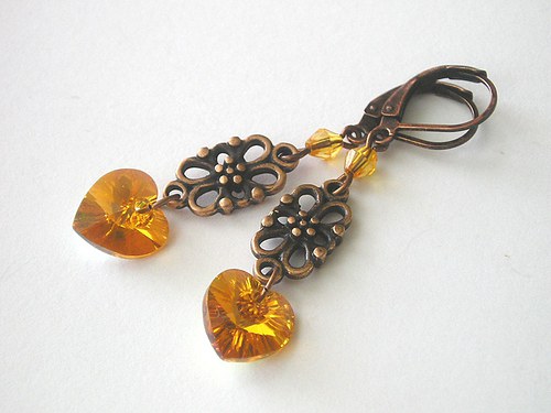 Swarovski náušnice Topaz AB..SLEVA — foto 3