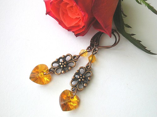 Swarovski náušnice Topaz AB..SLEVA — foto 5