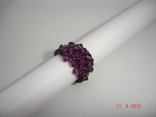 Prsten Swarovski barva Amethyst — foto 3