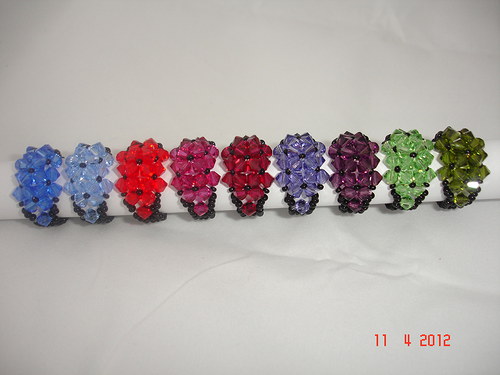 Prsten Swarovski barva Fuchsia — foto 3