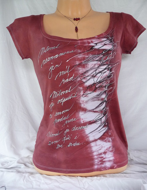 Dámské romantic triko s citátem(M) — foto 2