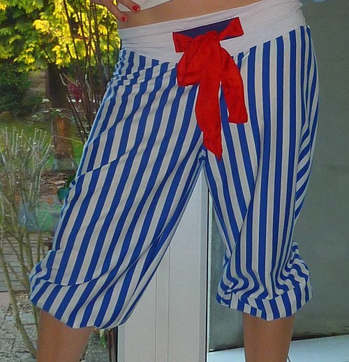 Proužkaté námořnické šóory — foto 3