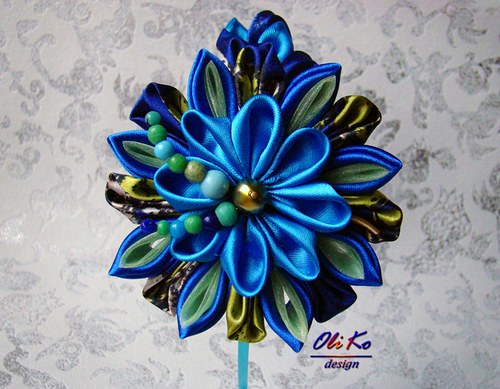 Čelenka kanzashi — foto 3