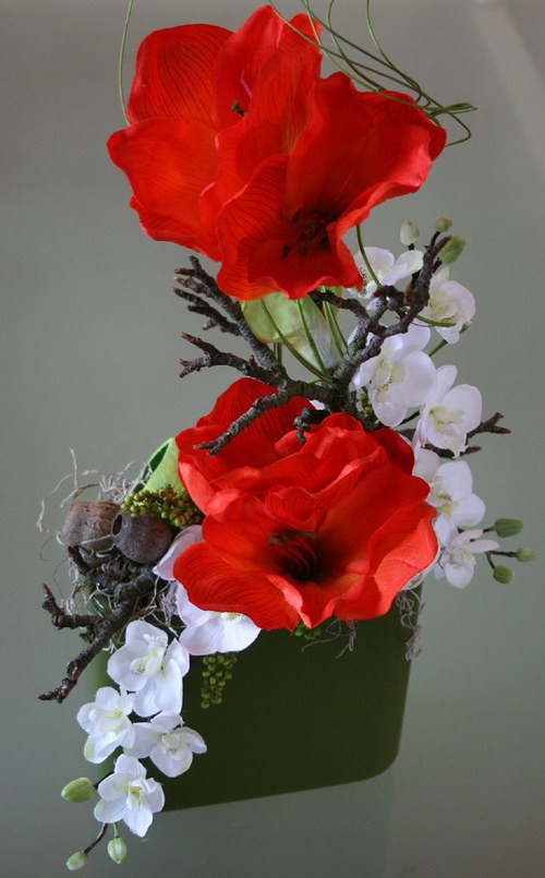 Celoroční dekorace - Amarylis s orchidejemi — foto 4