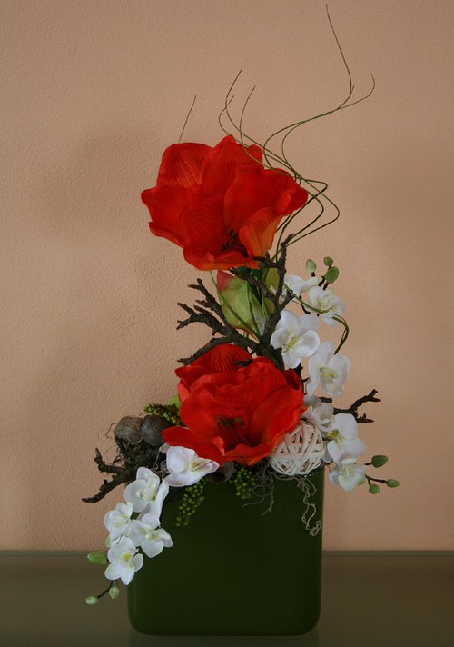 Celoroční dekorace - Amarylis s orchidejemi — foto 6