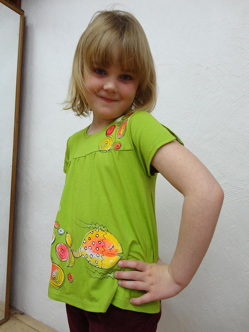 Ručně malované dětské tričko — foto 2