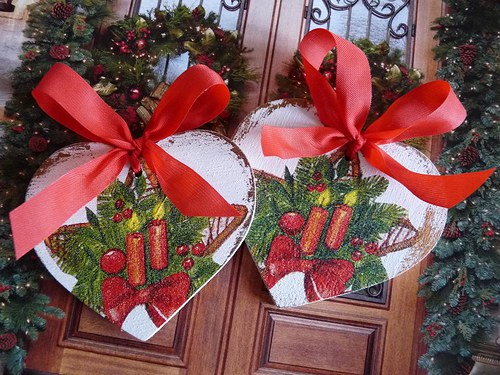 Vánoční srdíčko - jablíčko - 6cm — foto 2