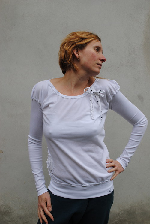 Bílé s aplikací pro Fimo šperky — foto 2