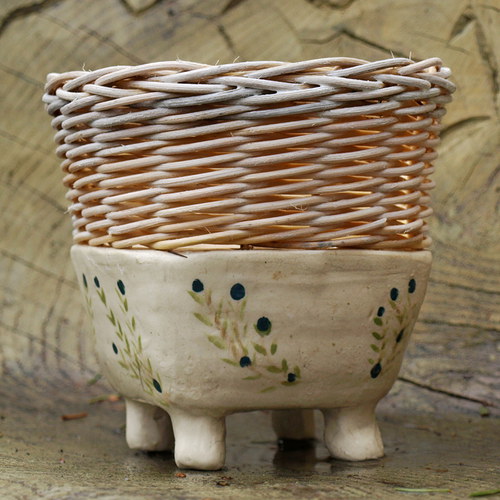 Fine rustic decoration modré kvítky — foto 2