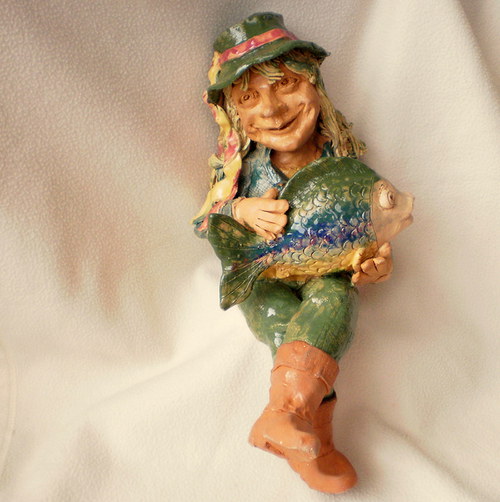 Vodník Heřman 33cm-s kaprem — foto 2