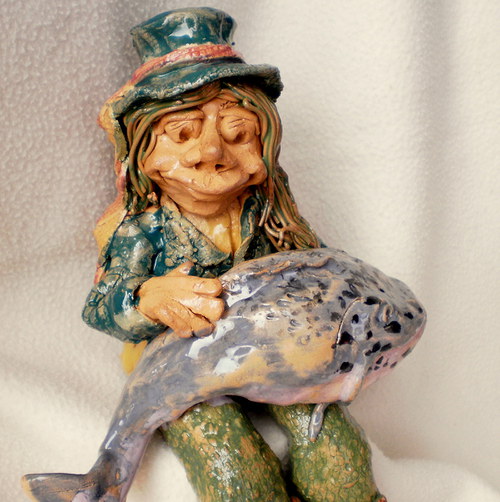 Vodník Heřmánek 22cm,se sumcem — foto 3