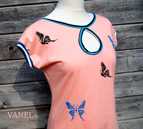Peach with butterflies - triko — foto 2