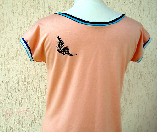 Peach with butterflies - triko — foto 6
