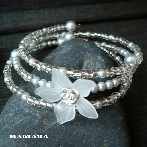 Silver rose - náramek — foto 2