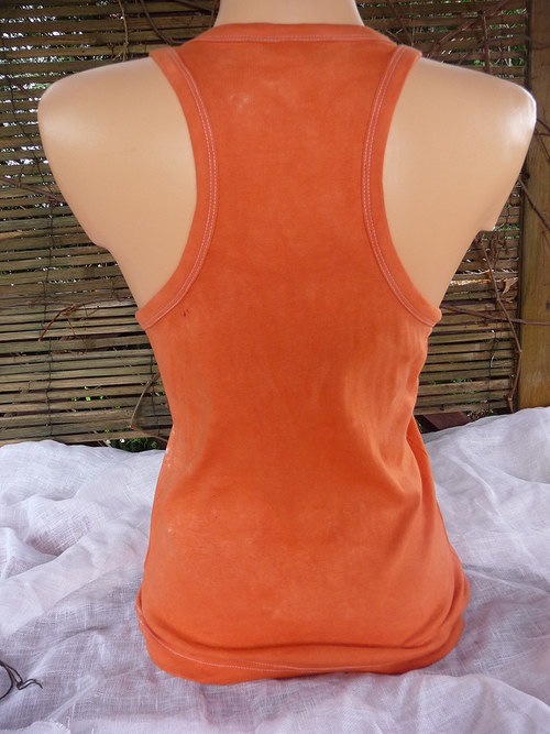 Dámské tílko ,oranžová orchidea (XL) — foto 2
