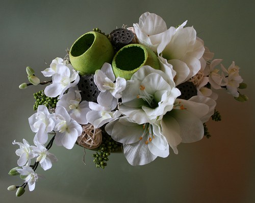 Celoroční dekorace s Amarylisem a orchidejemi — foto 2