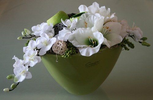 Celoroční dekorace s Amarylisem a orchidejemi — foto 4
