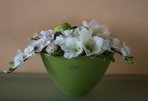 Celoroční dekorace s Amarylisem a orchidejemi — foto 5