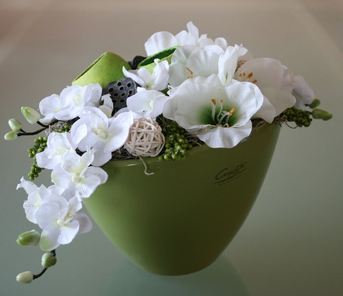 Celoroční dekorace s Amarylisem a orchidejemi — foto 6