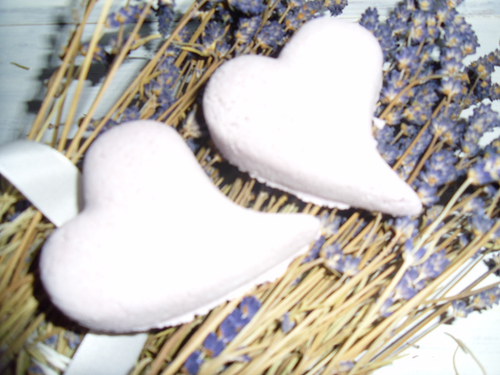 Bath bombs - srdíčko levandulové — foto 3