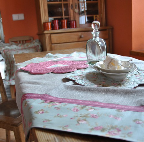 Prostírky - růžičkované — foto 3
