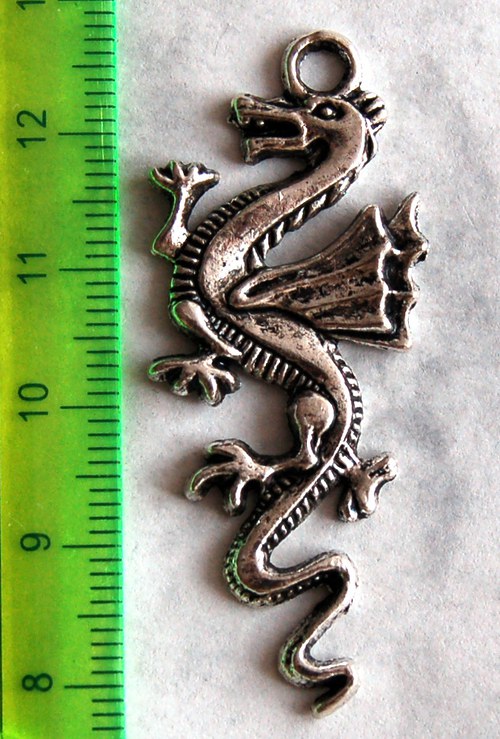 Stříbrný drak - 1ks — foto 2