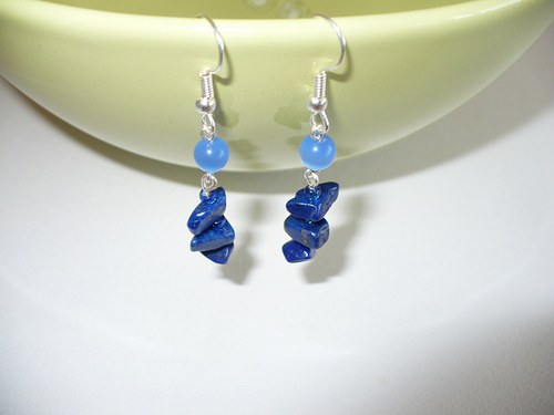 Naušnice Lapis lazuli — foto 2