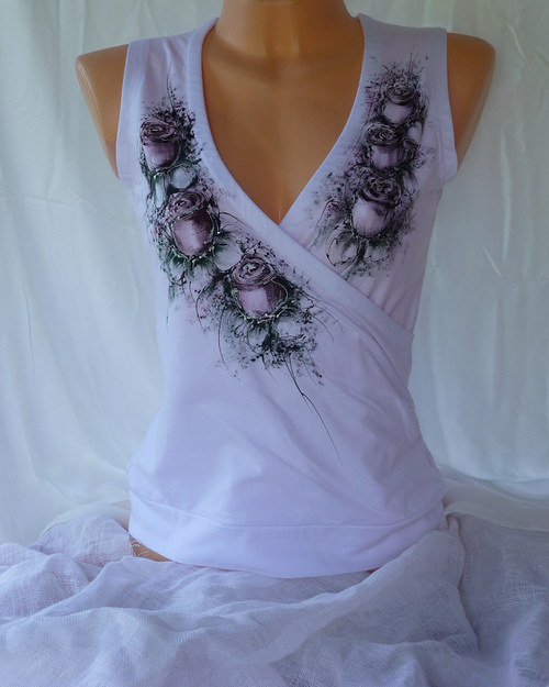 Top s romantickou malbou (M) — foto 3
