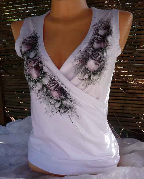 Top s romantickou malbou (M) — foto 5