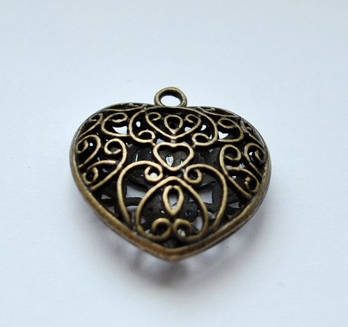 Přívěsek srdce 30x30mm - 1 ks — foto 2