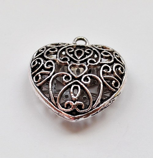 Přívěsek srdce 30x30mm - 1 ks — foto 2