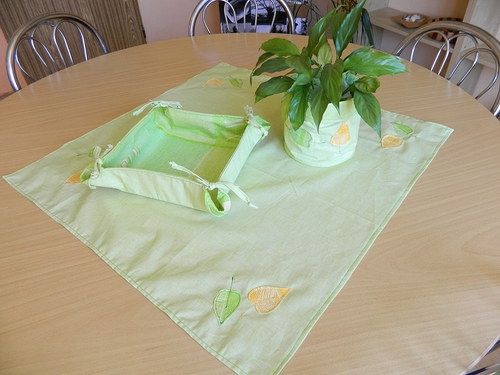 Prostírání na piknik - zelené — foto 2
