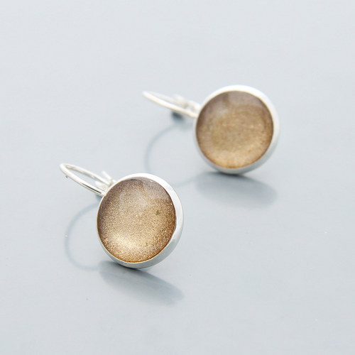 Náušnice CLOURS beige M — foto 2