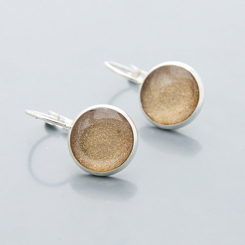 Náušnice CLOURS beige M — foto 3