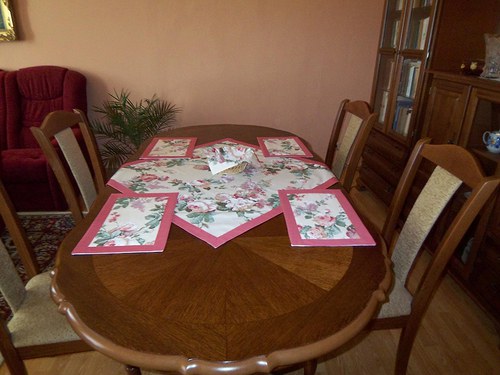 Romantický ubrus s prostíráním — foto 5