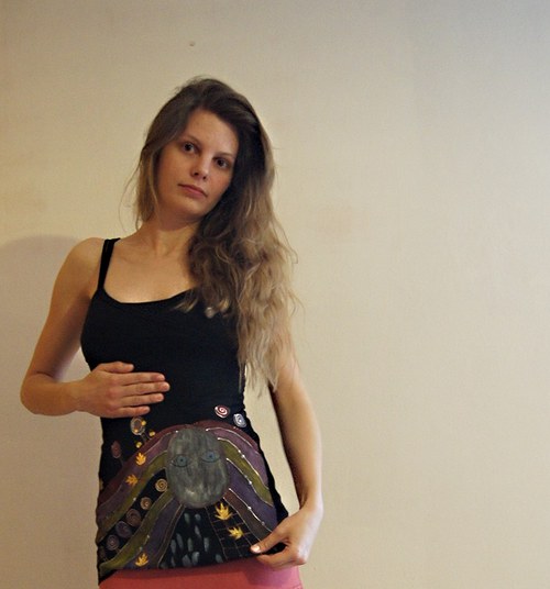Malované tílko černé — foto 2