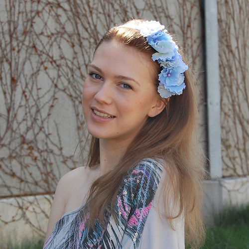 Letní obloha hortenzie ... čelenka — foto 5