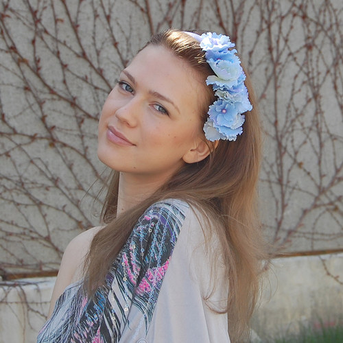 Letní obloha hortenzie ... čelenka — foto 6