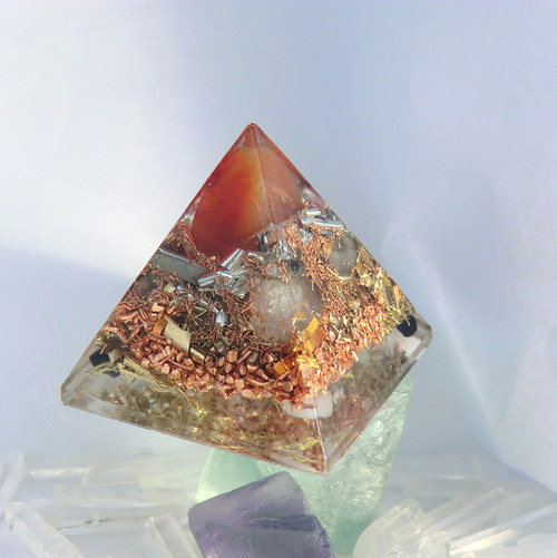 Orgonit - Pyramida 4x4 s Karneolem — foto 4