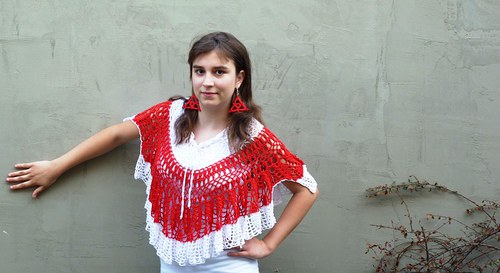 Pelerínka + náušnice — foto 3