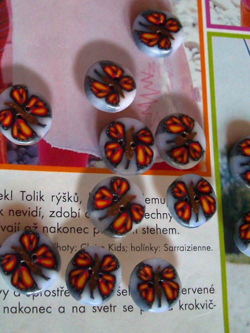 VÝPRODEJ-FIMO knoflíky — foto 4