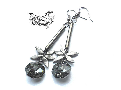 Octagonal Silver Night - swarovski — foto 2