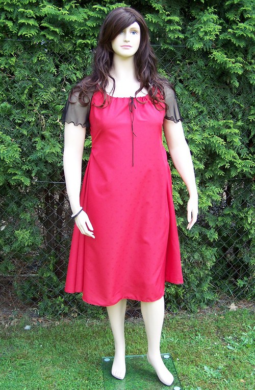 VÝPRODEJ - Šaty ,,Red&Black Romance" — foto 2